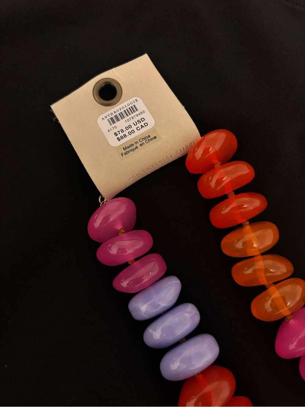 Anthropologie Chunky Rainbow Necklace - Picture 2 of 2